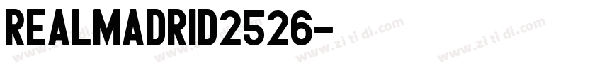 RealMadrid2526字体转换