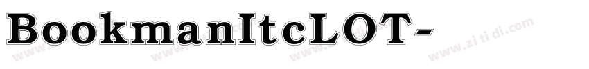 BookmanItcLOT字体转换