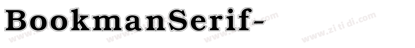 BookmanSerif字体转换
