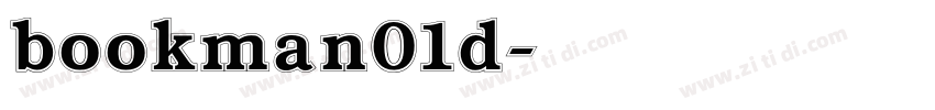 bookman01d字体转换