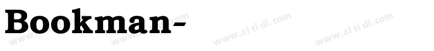 Bookman字体转换