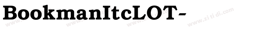 BookmanItcLOT字体转换