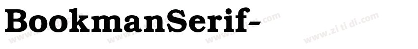 BookmanSerif字体转换