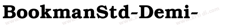 BookmanStd-Demi字体转换