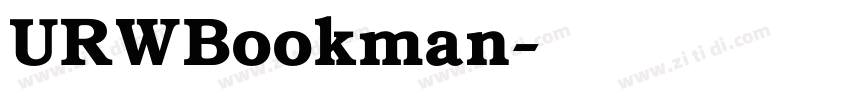 URWBookman字体转换