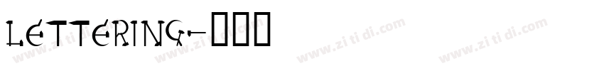 lettering字体转换