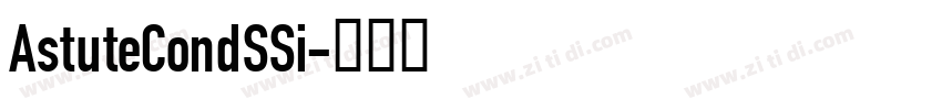 AstuteCondSSi字体转换