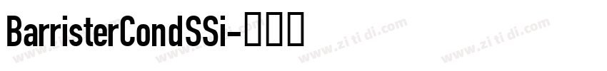BarristerCondSSi字体转换