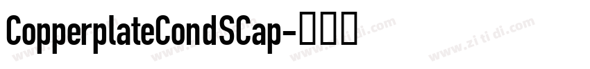 CopperplateCondSCap字体转换