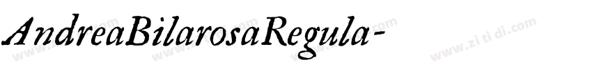 AndreaBilarosaRegula字体转换