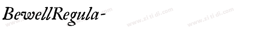 BewellRegula字体转换