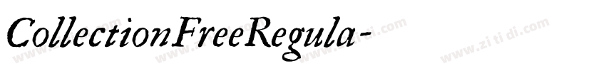 CollectionFreeRegula字体转换