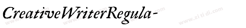 CreativeWriterRegula字体转换