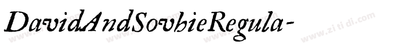 DavidAndSovhieRegula字体转换