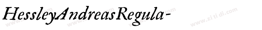 HessleyAndreasRegula字体转换