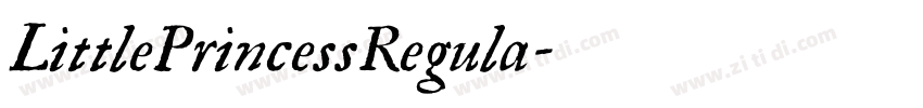 LittlePrincessRegula字体转换