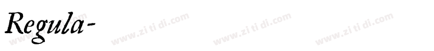 Regula字体转换