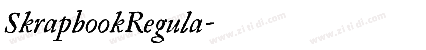 SkrapbookRegula字体转换