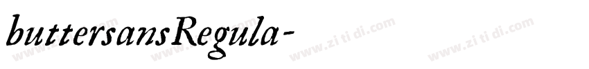 buttersansRegula字体转换