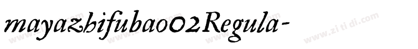 mayazhifubao02Regula字体转换