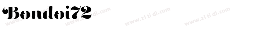 Bondoi72字体转换