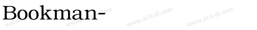 Bookman字体转换