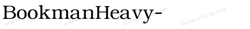 BookmanHeavy字体转换