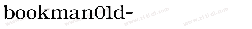 bookman01d字体转换