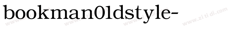 bookman01dstyle字体转换