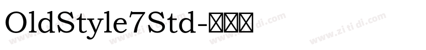 OldStyle7Std字体转换