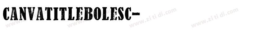 CanvaTitleBoleSC字体转换