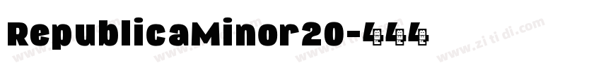 RepublicaMinor20字体转换