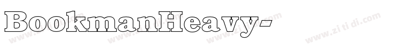 BookmanHeavy字体转换