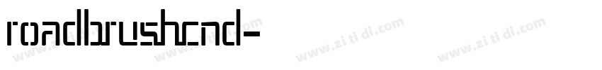 RoadbrushCnd字体转换