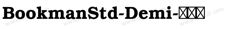 BookmanStd-Demi字体转换