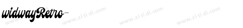 widwayRetro字体转换