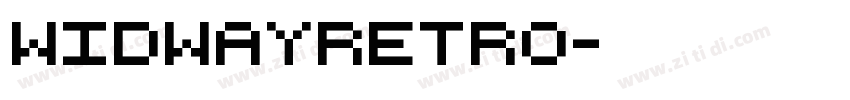 widwayRetro字体转换