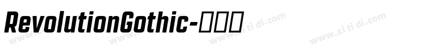 RevolutionGothic字体转换