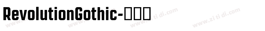 RevolutionGothic字体转换