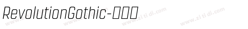 RevolutionGothic字体转换
