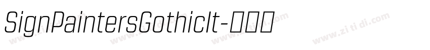 SignPaintersGothicIt字体转换