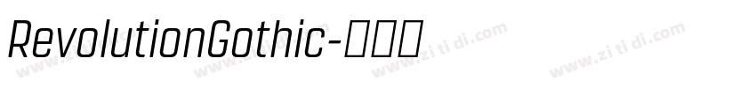 RevolutionGothic字体转换