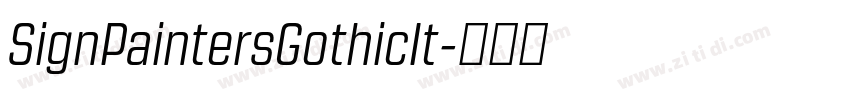 SignPaintersGothicIt字体转换