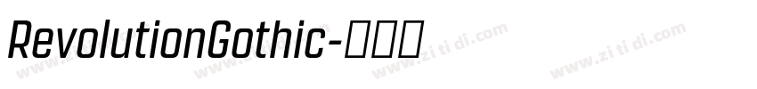 RevolutionGothic字体转换