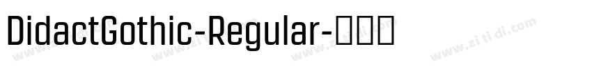 DidactGothic-Regular字体转换
