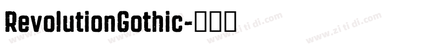 RevolutionGothic字体转换