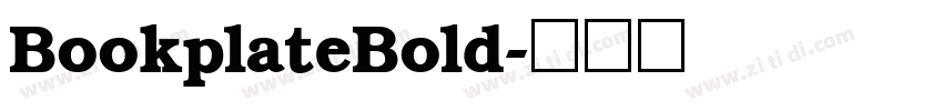 BookplateBold字体转换