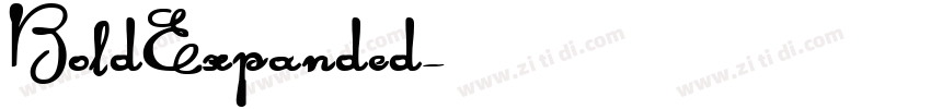 BoldExpanded字体转换