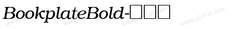 BookplateBold字体转换