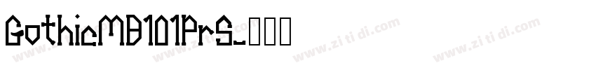 GothicMB101Pr5字体转换